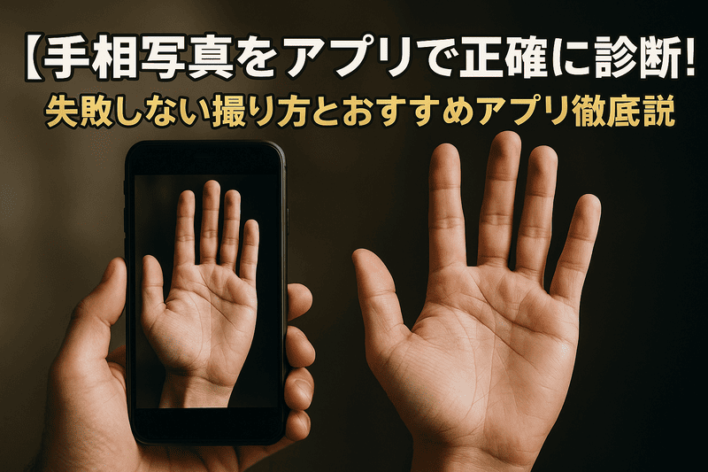 手相写真をアプリで正確に診断！失敗しない撮り方とおすすめアプリ徹底解説